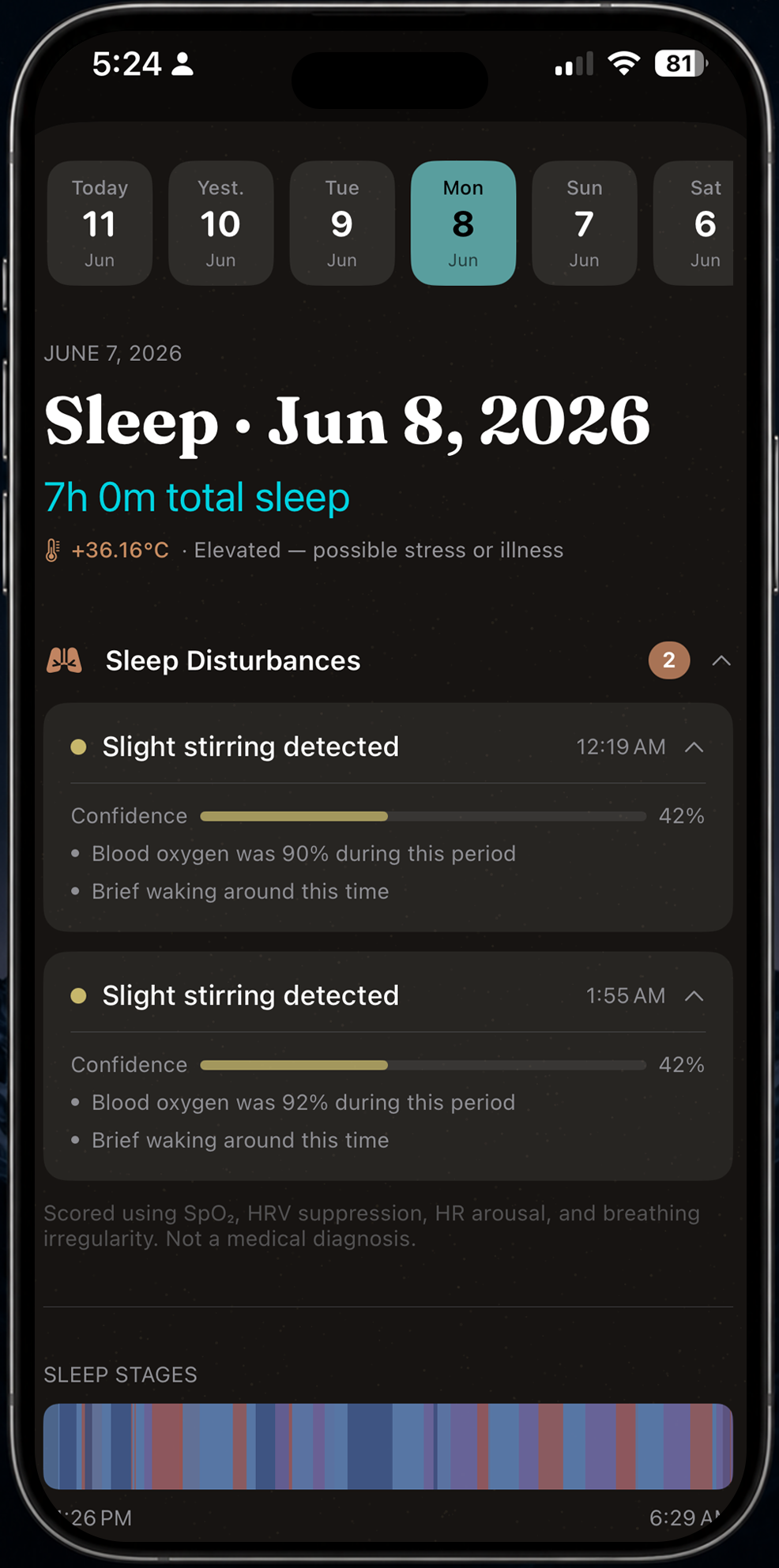 DriftWell app screen 3