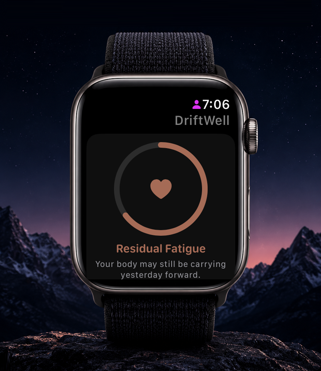 DriftWell Apple Watch app